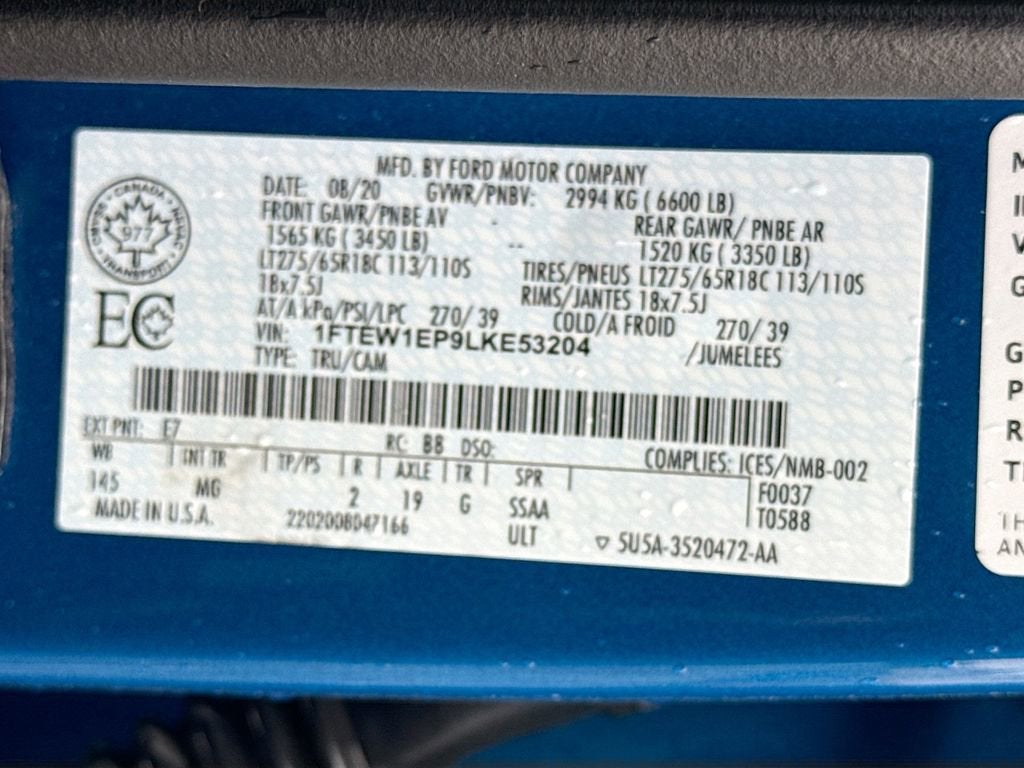 2020 Ford F-150 XLT