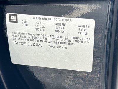 2007 Chevrolet Corvette Base