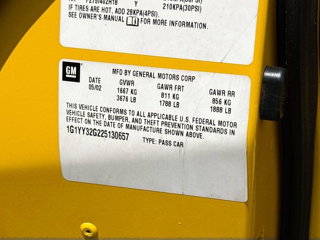 2002 Chevrolet Corvette Base