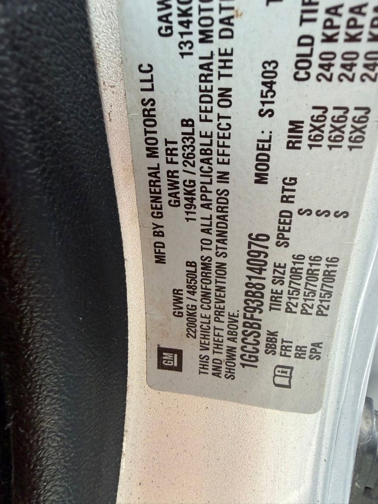 2011 Chevrolet Colorado Work Truck