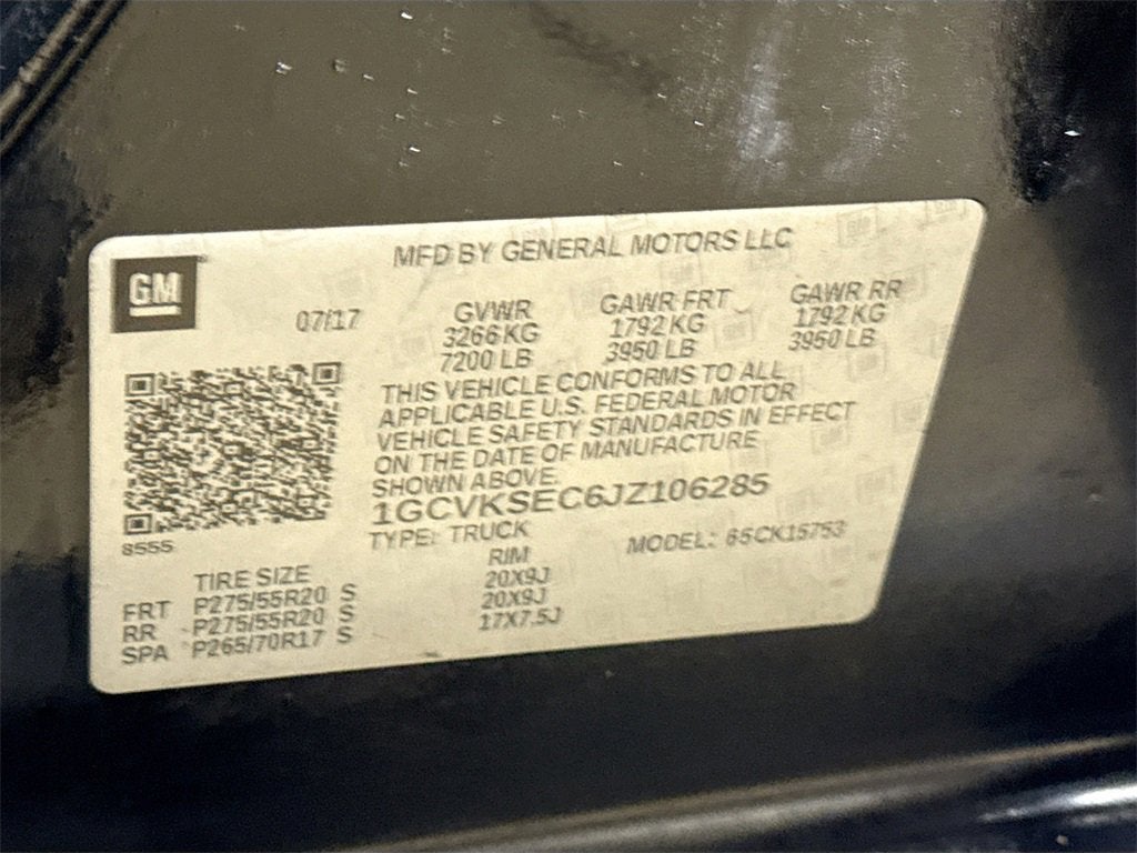 2018 Chevrolet Silverado 1500 LTZ