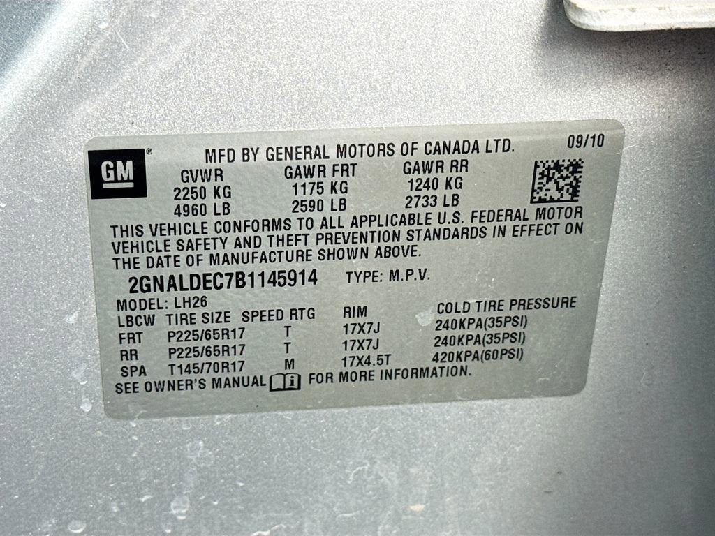 2011 Chevrolet Equinox LT w/1LT