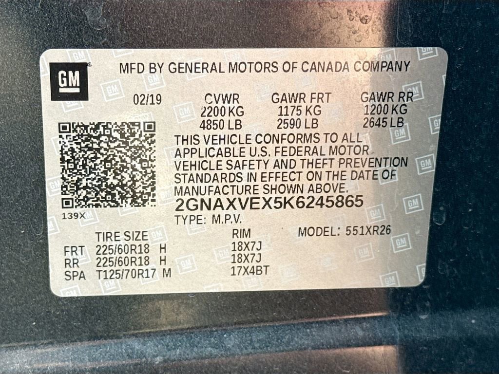 2019 Chevrolet Equinox LT