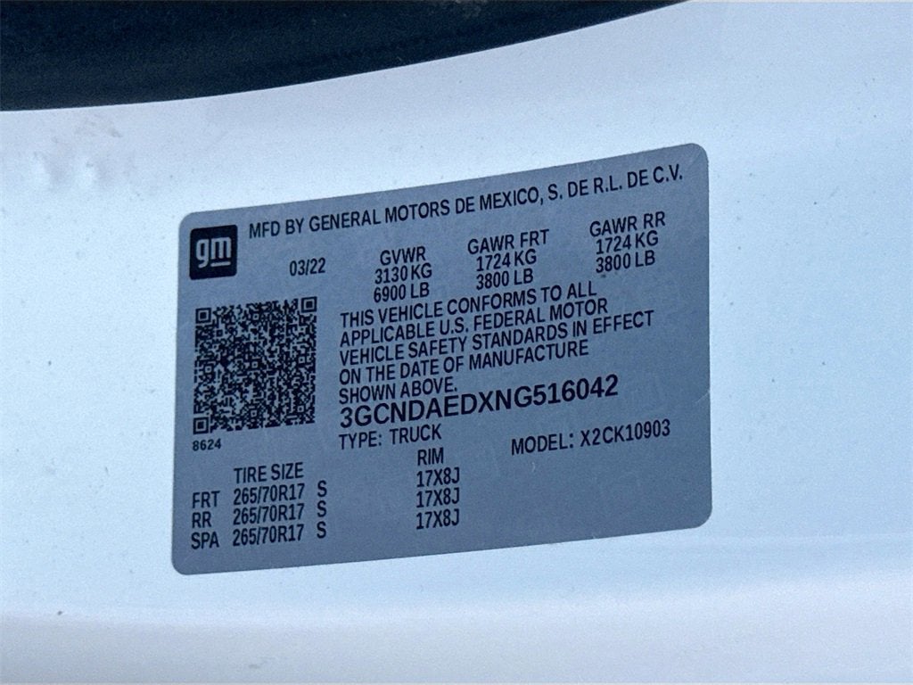 2022 Chevrolet Silverado 1500 WT