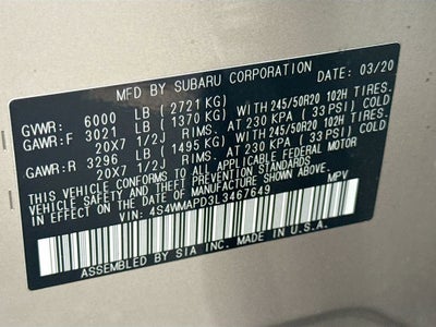 2020 Subaru Ascent Limited