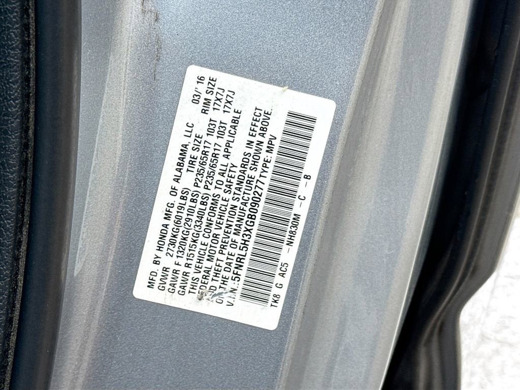 2016 Honda Odyssey SE