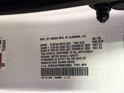 2021 Honda Odyssey EX-L