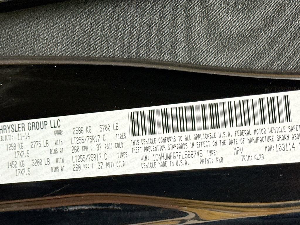 2015 Jeep Wrangler Unlimited Rubicon