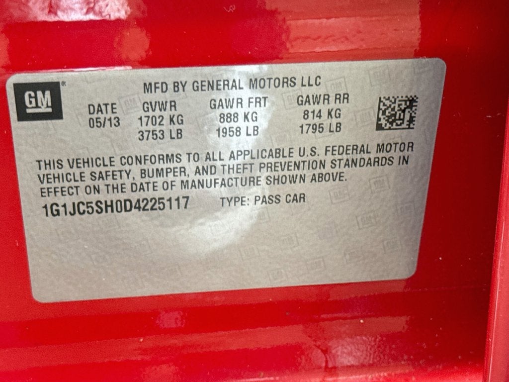 2013 Chevrolet Sonic LT