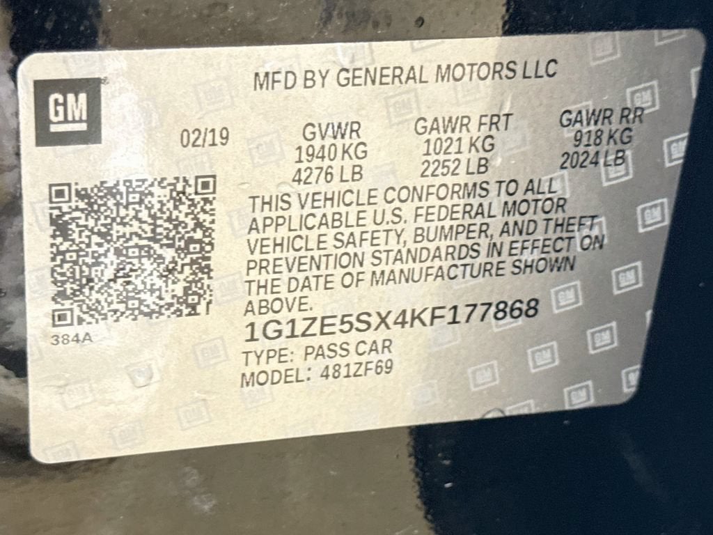 2019 Chevrolet Malibu Premier