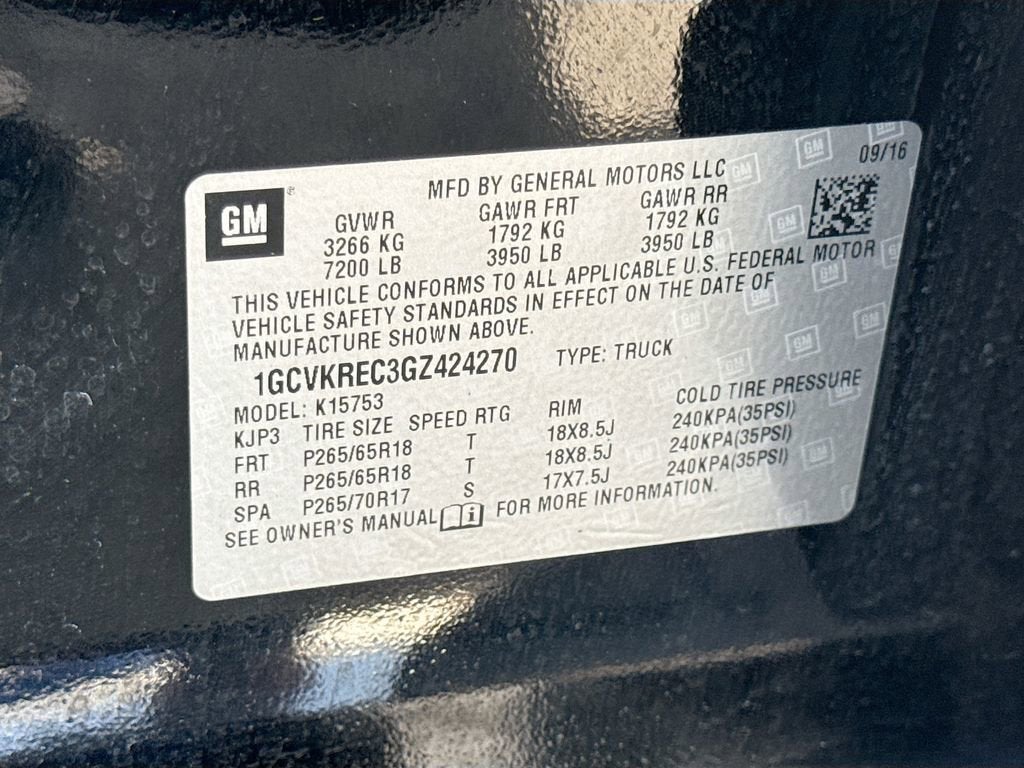2016 Chevrolet Silverado 1500 LT