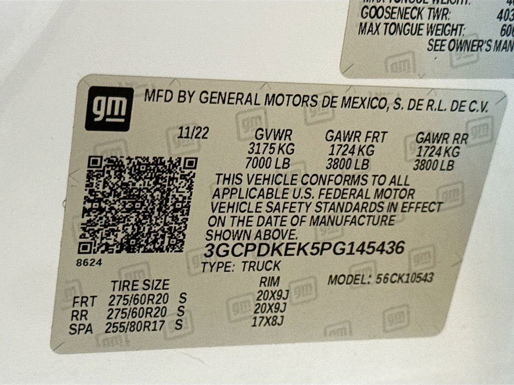 2023 Chevrolet Silverado 1500 LT (2FL)