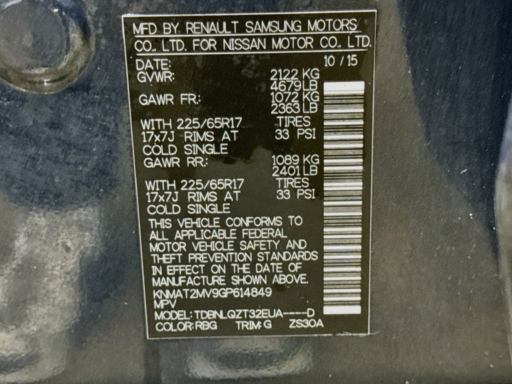 2016 Nissan Rogue SV