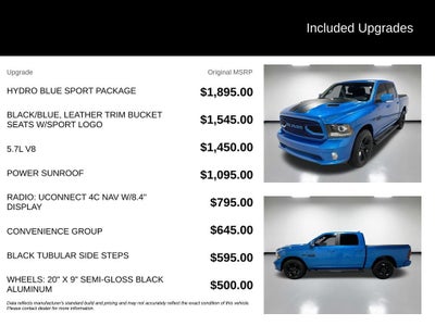 2018 RAM 1500 Sport Crew Cab 4x4 5'7" Box