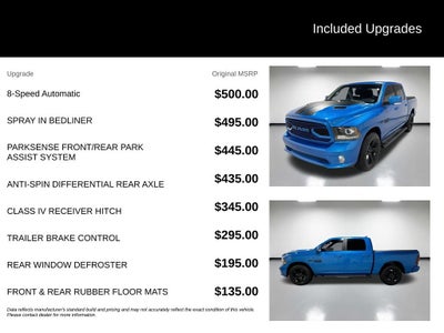 2018 RAM 1500 Sport Crew Cab 4x4 5'7" Box