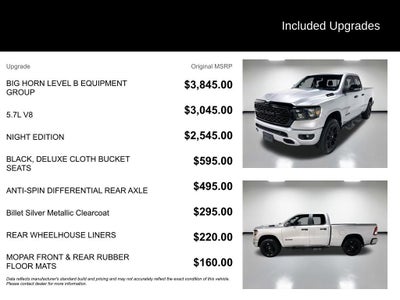 2023 RAM 1500 Big Horn Quad Cab 4x4 6'4" Box