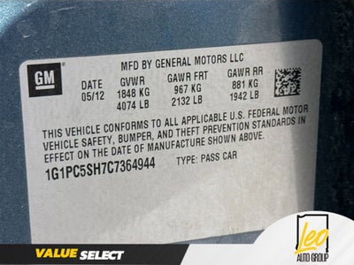 2012 Chevrolet Cruze LS