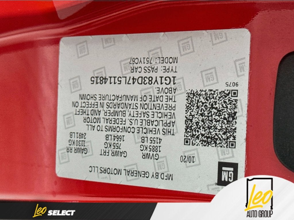 2020 Chevrolet Corvette Stingray 3LT
