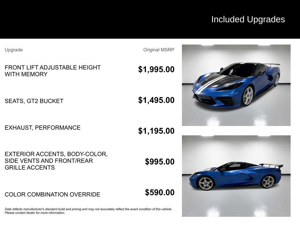 2021 Chevrolet Corvette Stingray 2LT