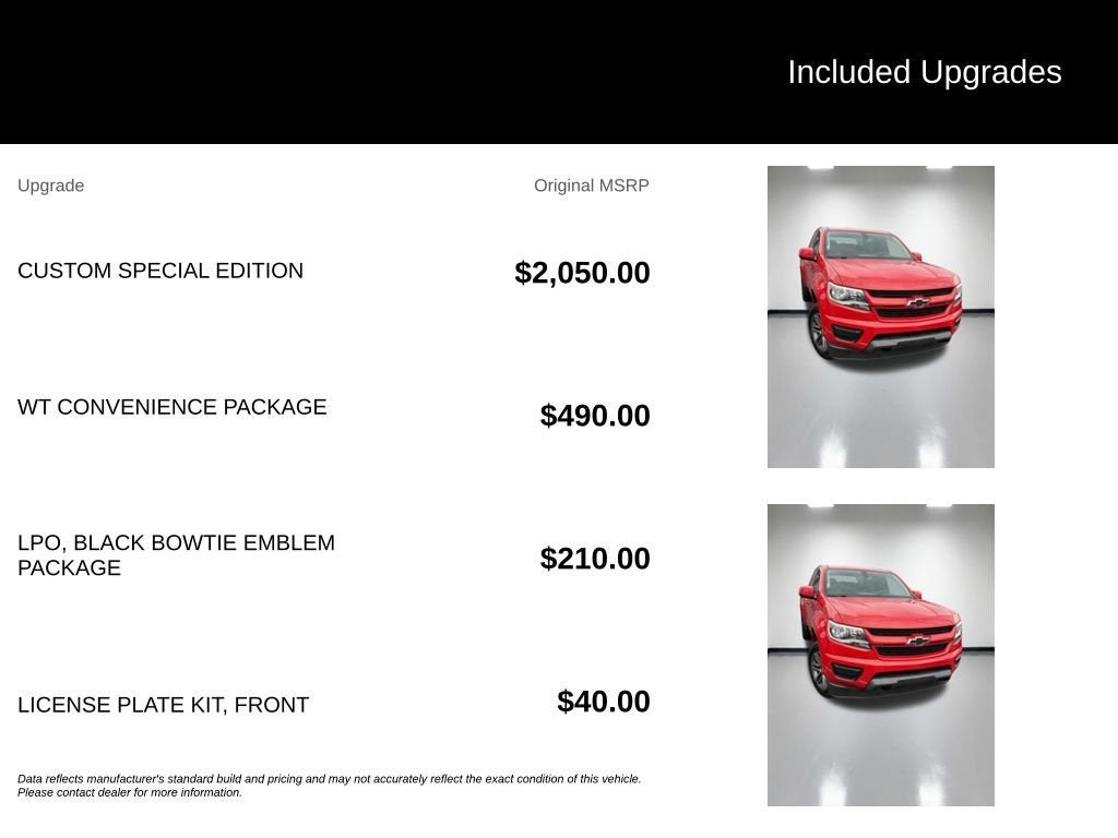 2019 Chevrolet Colorado 2WD Work Truck