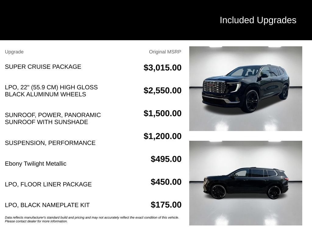 2026 GMC Acadia Denali