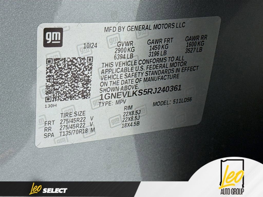 2024 Chevrolet Traverse RS
