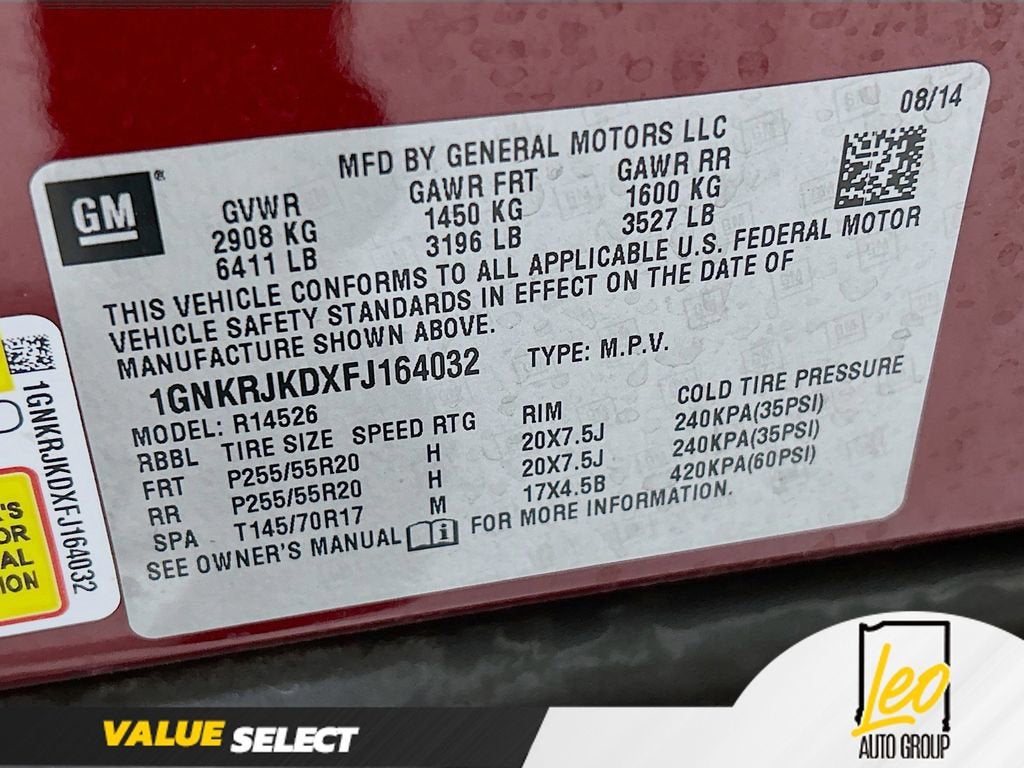 2015 Chevrolet Traverse LTZ