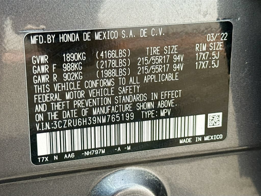 2022 Honda HR-V AWD LX