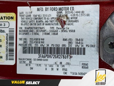 2016 Ford Fusion SE