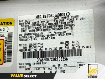 2013 Ford Fusion SE