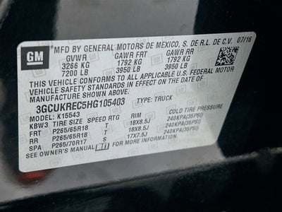 2017 Chevrolet Silverado 1500 LT