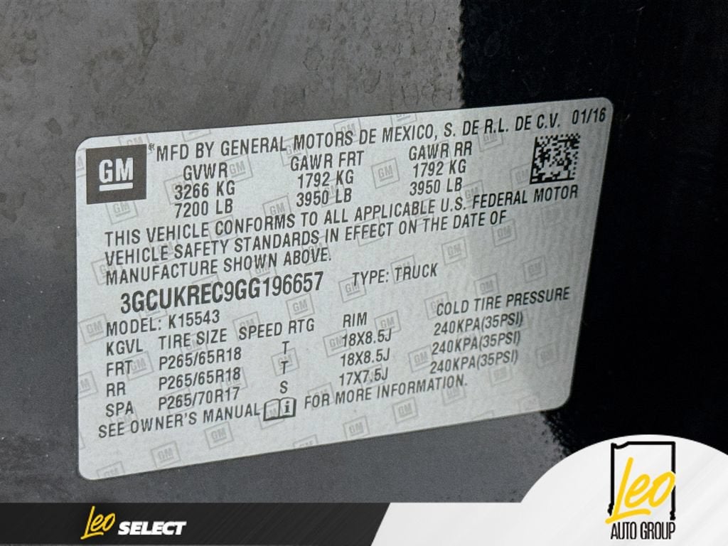 2016 Chevrolet Silverado 1500 LT