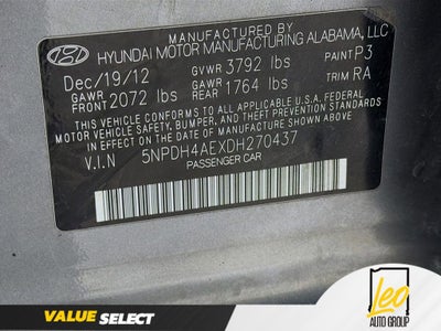 2013 Hyundai Elantra GLS