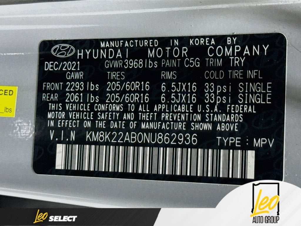 2022 Hyundai Kona SE