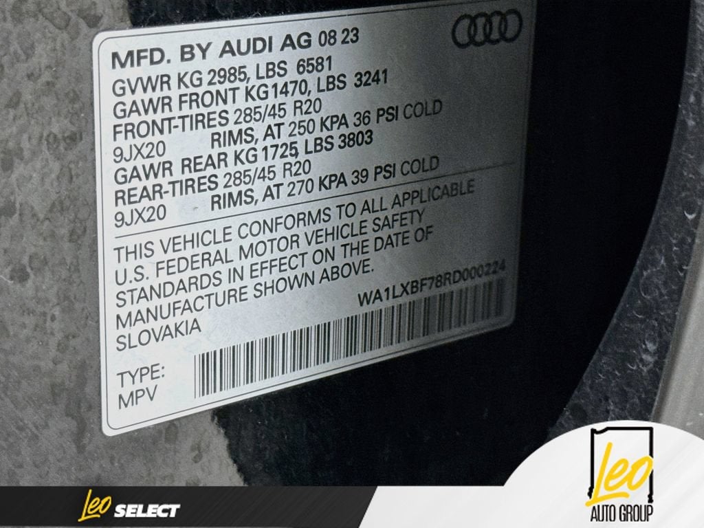 2024 Audi Q7 Premium Plus 55 TFSI quattro Tiptronic