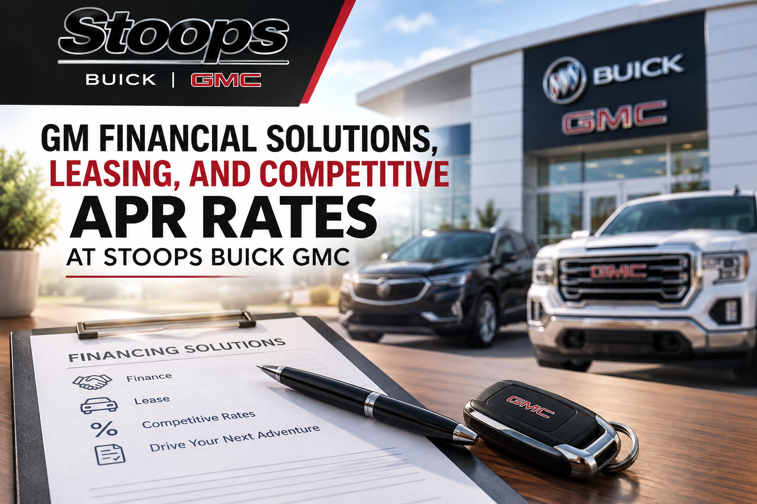 GM Financial Solutions, Leasing, and Competitive APR Rates at Stoops Buick GMC